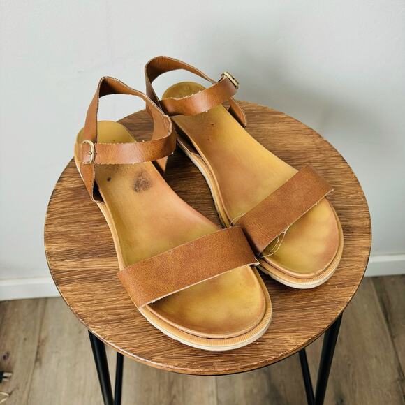 Me Too Fran Brown Leather Gladiator Sandals Women’s Size 10 - Picture 11 of 13